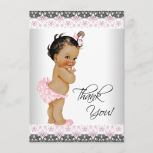 Ethische baby shower bedankjes bedankkaart