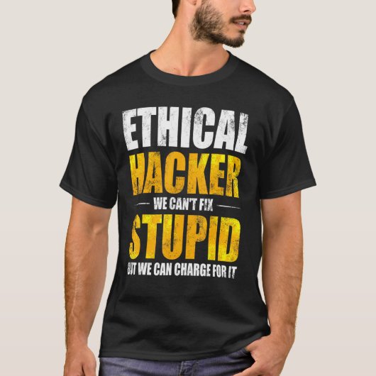 Ethische hacker Cybersecurity it Pen Tester 6 T-shirt (Voorkant)