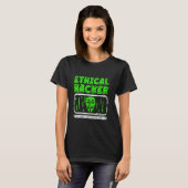 Ethische Hacker Hack Computer IT Hacker T-shirt (Voorkant volledig)