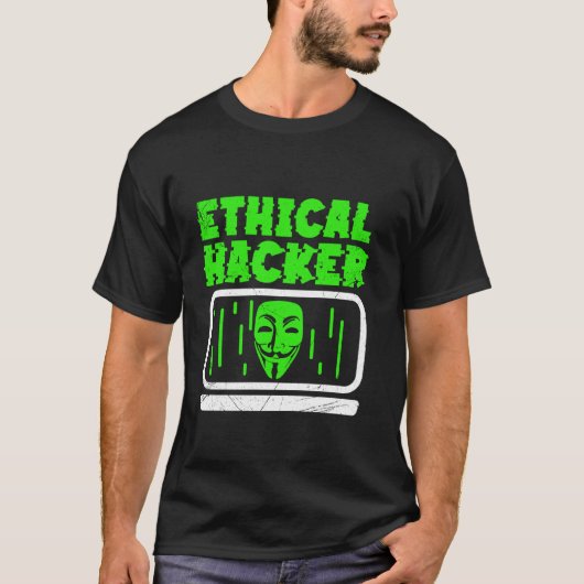 Ethische Hacker Hacking Computer IT Hacker T-shirt (Voorkant)