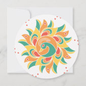 Ethische Indiase trouwdatum besparen Save The Date (Achterkant)