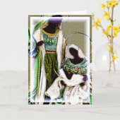 Ethische kerststal kaart (Gele Bloem)