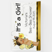 Ethische Meisjes Bij Baby Shower Spandoek (Verticaal)