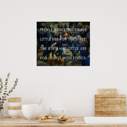 Ethische mensen poster (Keuken)