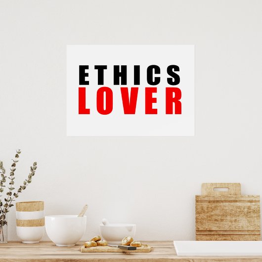 Ethische minnaar poster (Keuken)