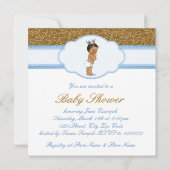 Ethische Prince Baby Shower Kaart (Achterkant)