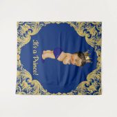 Ethische prins baby shower achtergrond wandkleed (Voorkant (horizontaal))