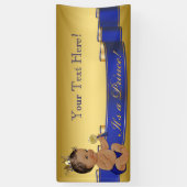 Ethische prins baby shower spandoek (Verticaal)