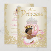 Ethische Prinses Baby Shower Uitnodigingen (Voorkant / Achterkant)