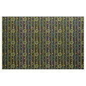 Ethnic Abstract Pattern Green, Mustard en Black Stof (Fat Quarter)