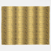 Ethnic African Adinkra Symbold Golden Fleece Deken (Voorkant (Horizontaal))