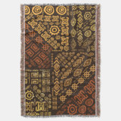 Ethnic African Pattern- browns and golds #10 Deken (Voorkant Verticaal)