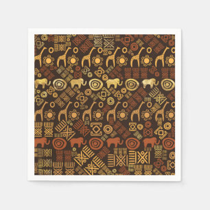 Ethnic African Pattern- browns and golds #7 Servet