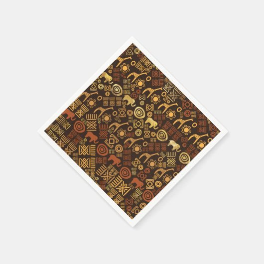 Ethnic African Pattern- browns and golds #7 Servet (Hoek)
