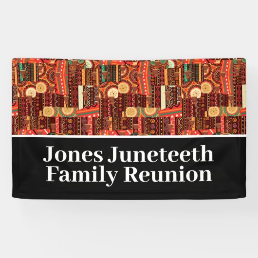Ethnic Afrocentric Kente Tribal Pattern Luggage Spandoek (Horizontaal)