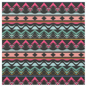 Ethnic Aztec Tribal Bright kleurrijk Patroon Stof