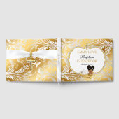 Ethnic Baby Girl Baptism Gold Cross Gastenboek (Volledig)