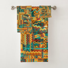 Ethnic Bathroom Towel Set Bad Handdoek