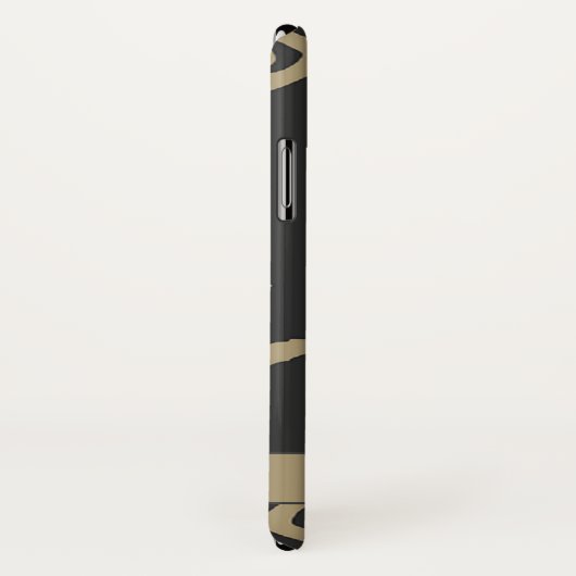 Ethnic Black en Beige Native Print Case-Mate iPhone Case (Achterkant / rechts)