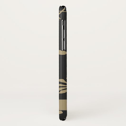 Ethnic Black en Beige Native Print Case-Mate iPhone Case (Achterkant/links)