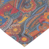 Ethnic Boho Colorful Pattern Red Blue & Gold Medium Tafelloper (Hoek)