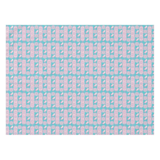 Ethnic Boho Feathers Paisley Tafelkleed (Voorkant (Horizontaal))