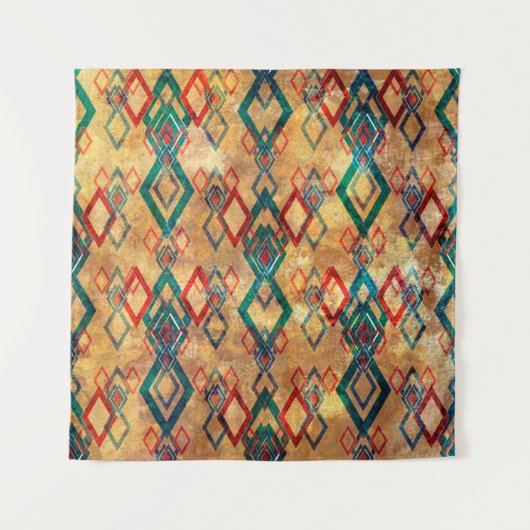 Ethnic boho grunge old pattern. Tribal art print.  Wandkleed (Voorkant)