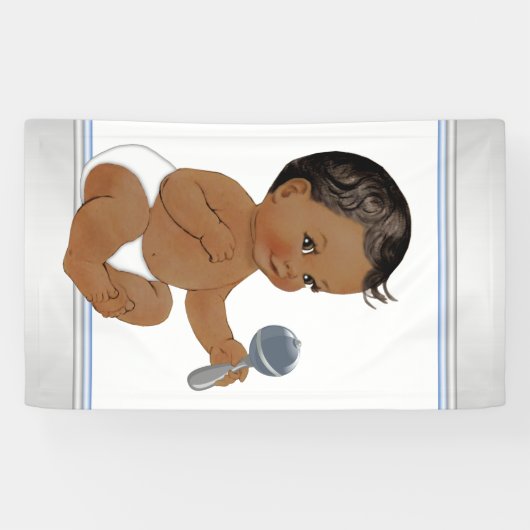 Ethnic Boy-Baby shower Spandoek (Horizontaal)