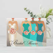 ETHNIC BRIDE-Vrijgezellenfeest | blauwgroen Kaart (Staand voorkant)