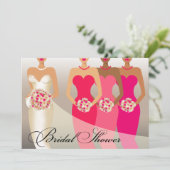 ETHNIC BRIDE-Vrijgezellenfeest | fuschia Kaart (Staand voorkant)