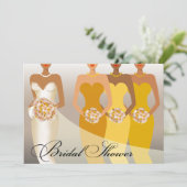 ETHNIC BRIDE-Vrijgezellenfeest | geel Kaart (Staand voorkant)