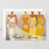 ETHNIC BRIDE-Vrijgezellenfeest | geel Kaart (Voorkant / Achterkant)