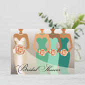 ETHNIC BRIDE-Vrijgezellenfeest | groen Kaart (Staand voorkant)