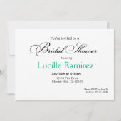 ETHNIC BRIDE-Vrijgezellenfeest | groen Kaart (Achterkant)