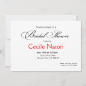 ETHNIC BRIDE-Vrijgezellenfeest | rood II Kaart (Achterkant)