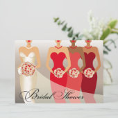 ETHNIC BRIDE-Vrijgezellenfeest | rood Kaart (Staand voorkant)