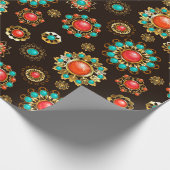 Ethnic Brooches naadloos patroonpatroon Cadeaupapier (Hoek)