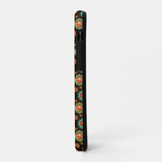 Ethnic Brooches naadloos patroonpatroon Case-Mate iPhone Case (Achterkant/links)