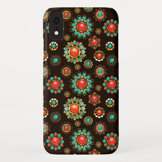 Ethnic Brooches naadloos patroonpatroon Case-Mate iPhone Case (Achterkant)