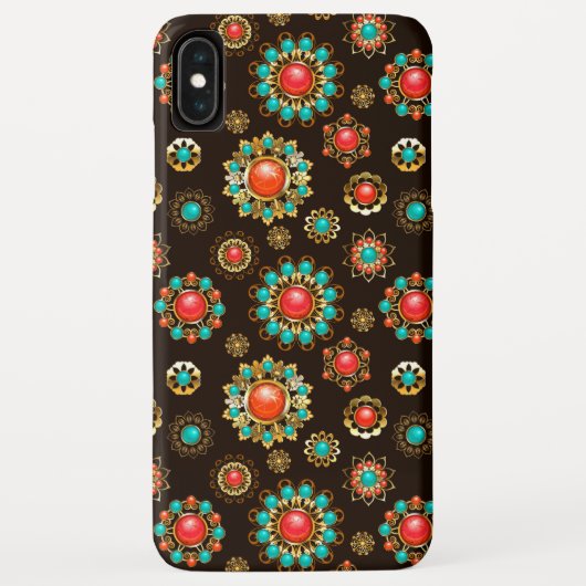Ethnic Brooches naadloos patroonpatroon Case-Mate iPhone Case (Achterkant)