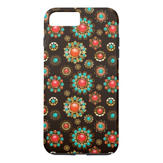 Ethnic Brooches naadloos patroonpatroon Case-Mate iPhone Case (Achterkant)