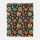 Ethnic Brooches naadloos patroonpatroon Fleece Deken (Voorkant)