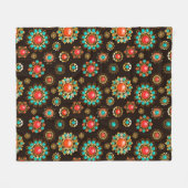 Ethnic Brooches naadloos patroonpatroon Fleece Deken (Voorkant (Horizontaal))