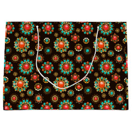 Ethnic Brooches naadloos patroonpatroon Groot Cadeauzakje