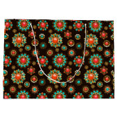 Ethnic Brooches naadloos patroonpatroon Groot Cadeauzakje (Achterkant)