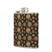 Ethnic Brooches naadloos patroonpatroon Heupfles (Links)