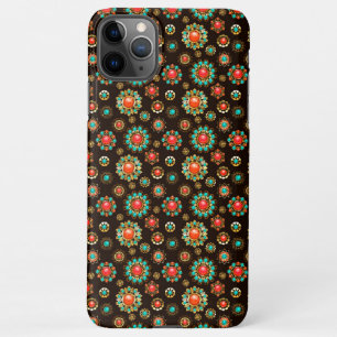 Ethnic Brooches naadloos patroonpatroon iPhone 11Pro Max Hoesje
