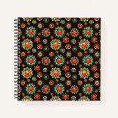 Ethnic Brooches naadloos patroonpatroon Notitieboek (Voorkant)