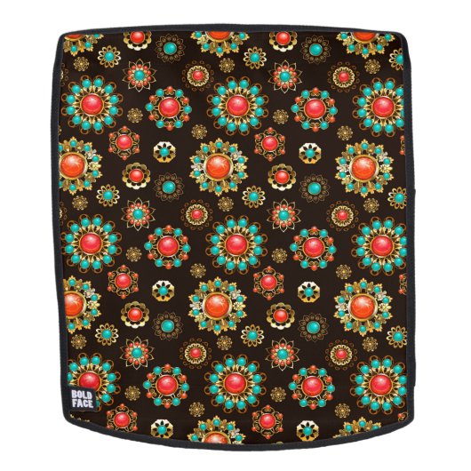 Ethnic Brooches naadloos patroonpatroon Rugtassen (Verwijderbaar gezicht)