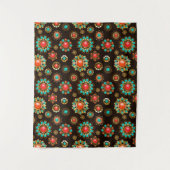 Ethnic Brooches naadloos patroonpatroon Wandkleed (Voorkant)